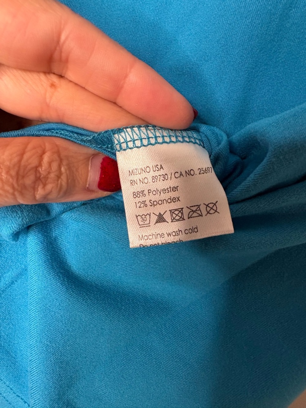 Mizuno Youth Large performance attack tee Diva Blue NEW - Picture 8 of 11